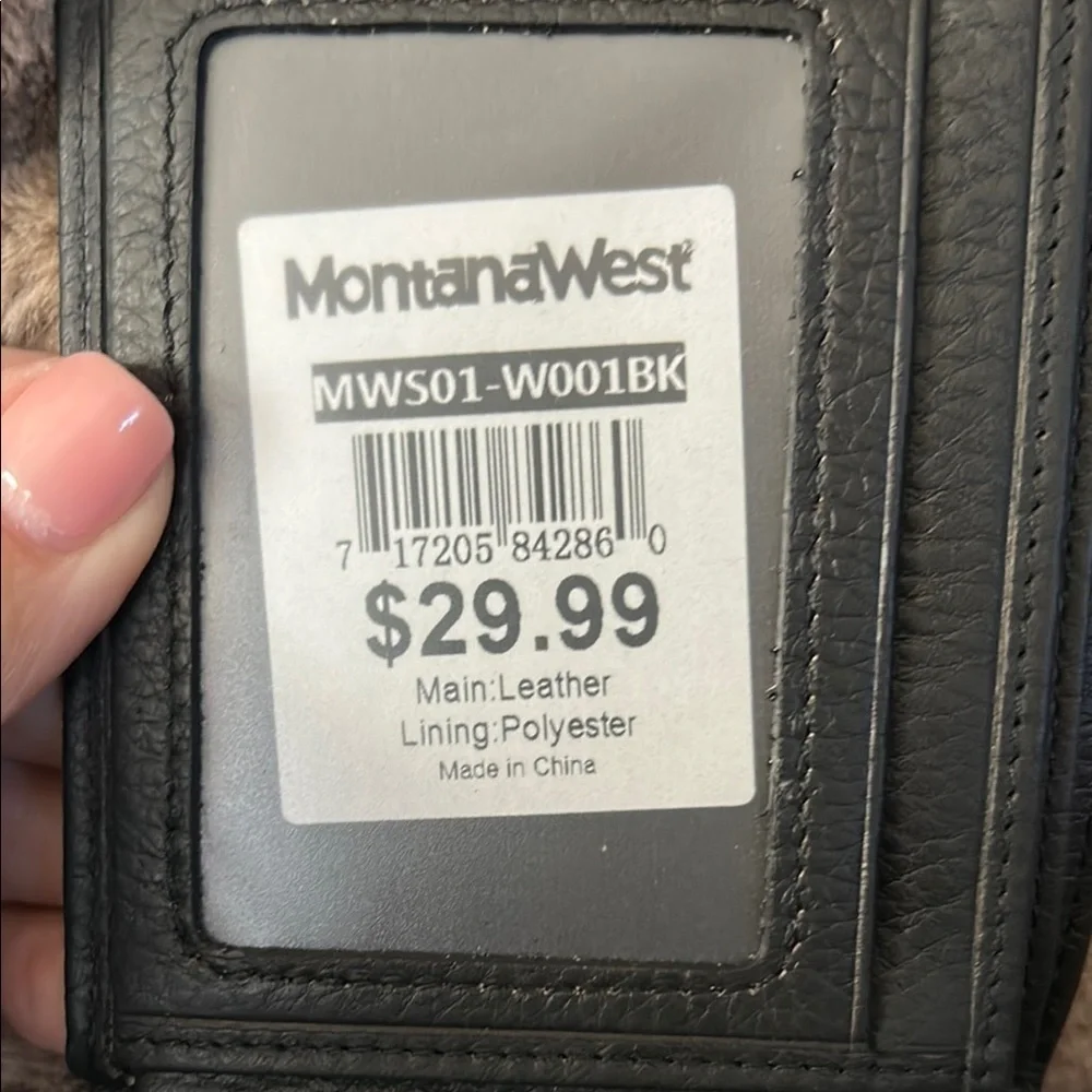 Montana West Black Wallet Leather Accessory